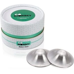 Brand New Go Mommy Silver Nursing Cup Breastfeeding Nipple Protector Shields